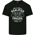 A Qualified Paralegal Looks Like Mens Cotton T-Shirt Tee Top Black