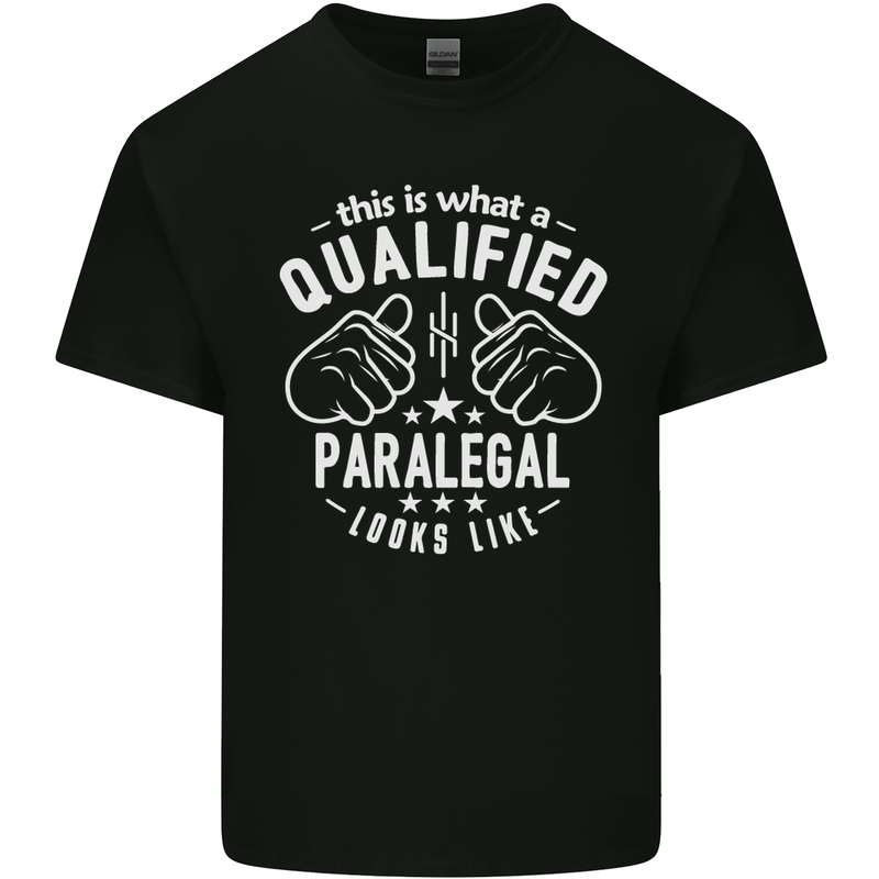 A Qualified Paralegal Looks Like Mens Cotton T-Shirt Tee Top Black