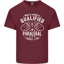 A Qualified Paralegal Looks Like Mens Cotton T-Shirt Tee Top Maroon