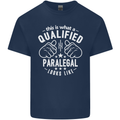 A Qualified Paralegal Looks Like Mens Cotton T-Shirt Tee Top Navy Blue