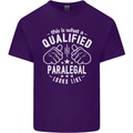A Qualified Paralegal Looks Like Mens Cotton T-Shirt Tee Top Purple