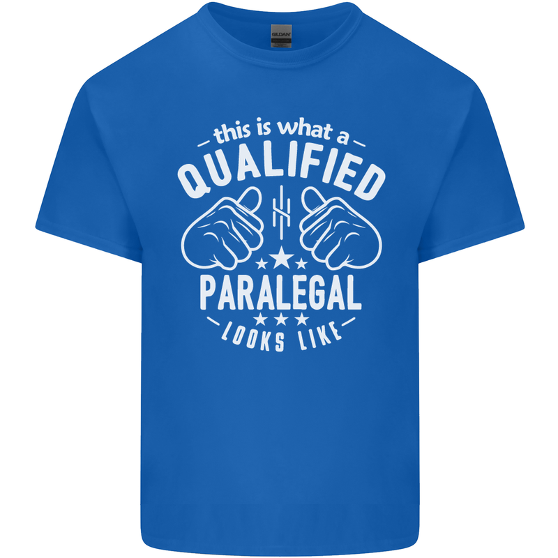 A Qualified Paralegal Looks Like Mens Cotton T-Shirt Tee Top Royal Blue