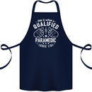 A Qualified Paramedic Looks Like Cotton Apron 100% Organic Navy Blue