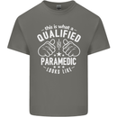 A Qualified Paramedic Looks Like Mens Cotton T-Shirt Tee Top Charcoal