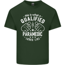 A Qualified Paramedic Looks Like Mens Cotton T-Shirt Tee Top Forest Green