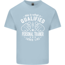 A Qualified Personal Trainer Looks Like Mens Cotton T-Shirt Tee Top Light Blue