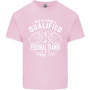 A Qualified Personal Trainer Looks Like Mens Cotton T-Shirt Tee Top Light Pink