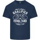 A Qualified Personal Trainer Looks Like Mens Cotton T-Shirt Tee Top Navy Blue