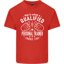 A Qualified Personal Trainer Looks Like Mens Cotton T-Shirt Tee Top Red