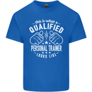 A Qualified Personal Trainer Looks Like Mens Cotton T-Shirt Tee Top Royal Blue