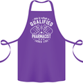 A Qualified Pharmacist Looks Like Cotton Apron 100% Organic Purple
