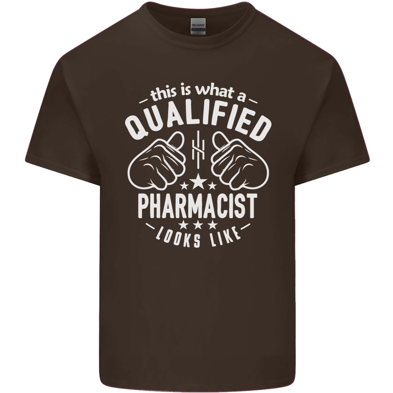 A Qualified Pharmacist Looks Like Mens Cotton T-Shirt Tee Top Dark Chocolate