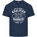 A Qualified Pharmacist Looks Like Mens Cotton T-Shirt Tee Top Navy Blue