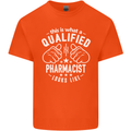 A Qualified Pharmacist Looks Like Mens Cotton T-Shirt Tee Top Orange