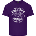 A Qualified Pharmacist Looks Like Mens Cotton T-Shirt Tee Top Purple