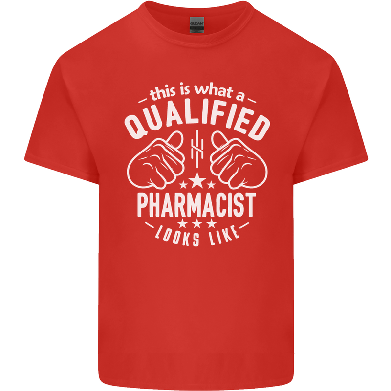 A Qualified Pharmacist Looks Like Mens Cotton T-Shirt Tee Top Red