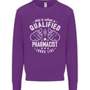 A Qualified Pharmacist Looks Like Mens Sweatshirt Jumper Purple