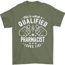 A Qualified Pharmacist Looks Like Mens T-Shirt Cotton Gildan Military Green