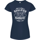 A Qualified Pharmacist Looks Like Womens Petite Cut T-Shirt Navy Blue