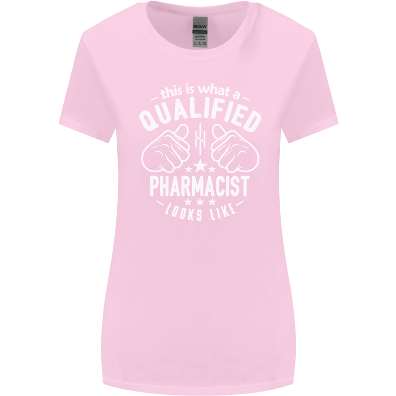 A Qualified Pharmacist Looks Like Womens Wider Cut T-Shirt Light Pink