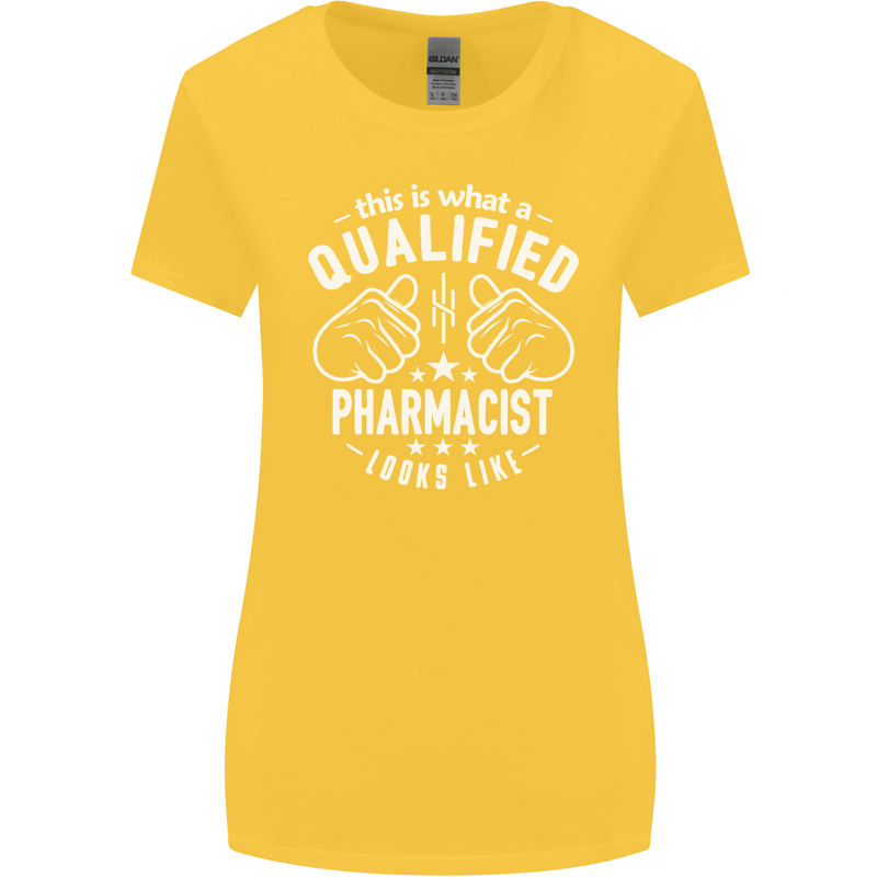 A Qualified Pharmacist Looks Like Womens Wider Cut T-Shirt Yellow