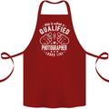 A Qualified Photographer Looks Like Cotton Apron 100% Organic Maroon