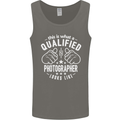 A Qualified Photographer Looks Like Mens Vest Tank Top Charcoal