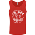 A Qualified Photographer Looks Like Mens Vest Tank Top Red