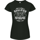 A Qualified Photographer Looks Like Womens Petite Cut T-Shirt Black