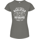A Qualified Photographer Looks Like Womens Petite Cut T-Shirt Charcoal