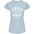 A Qualified Photographer Looks Like Womens Petite Cut T-Shirt Light Blue