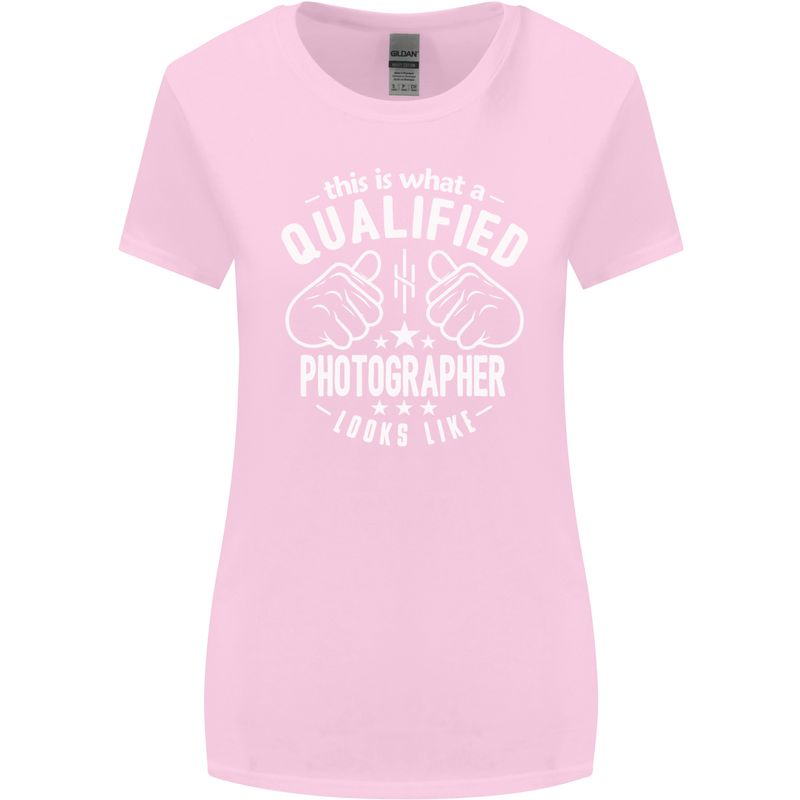 A Qualified Photographer Looks Like Womens Wider Cut T-Shirt Light Pink