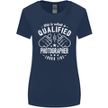 A Qualified Photographer Looks Like Womens Wider Cut T-Shirt Navy Blue
