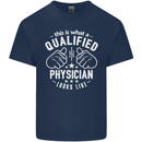 A Qualified Physician Looks Like Mens Cotton T-Shirt Tee Top Navy Blue