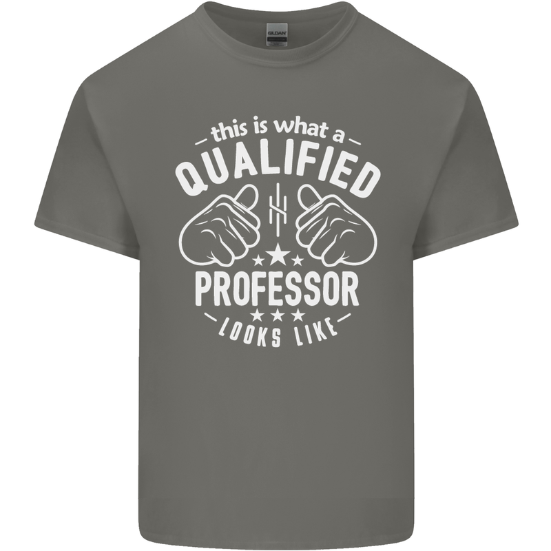 A Qualified Professor Looks Like Mens Cotton T-Shirt Tee Top Charcoal