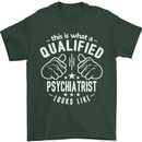 A Qualified Psychiatrist Looks Like Mens T-Shirt Cotton Gildan Forest Green