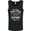 A Qualified Receptionist Looks Like Mens Vest Tank Top Black