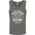 A Qualified Receptionist Looks Like Mens Vest Tank Top Charcoal