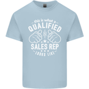 A Qualified Sales Rep Looks Like Mens Cotton T-Shirt Tee Top Light Blue