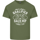 A Qualified Sales Rep Looks Like Mens Cotton T-Shirt Tee Top Military Green