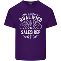 A Qualified Sales Rep Looks Like Mens Cotton T-Shirt Tee Top Purple