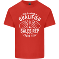 A Qualified Sales Rep Looks Like Mens Cotton T-Shirt Tee Top Red