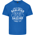 A Qualified Sales Rep Looks Like Mens Cotton T-Shirt Tee Top Royal Blue