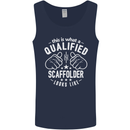A Qualified Scaffolder Looks Like Mens Vest Tank Top Navy Blue