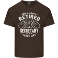 A Qualified Secretary Looks Like Mens Cotton T-Shirt Tee Top Dark Chocolate