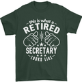 A Qualified Secretary Looks Like Mens T-Shirt Cotton Gildan Forest Green