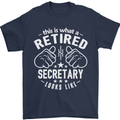 A Qualified Secretary Looks Like Mens T-Shirt Cotton Gildan Navy Blue