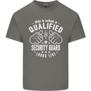 A Qualified Security Guard Looks Like Mens Cotton T-Shirt Tee Top Charcoal