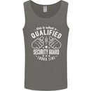 A Qualified Security Guard Looks Like Mens Vest Tank Top Charcoal