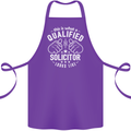 A Qualified Solicitor Looks Like Cotton Apron 100% Organic Purple